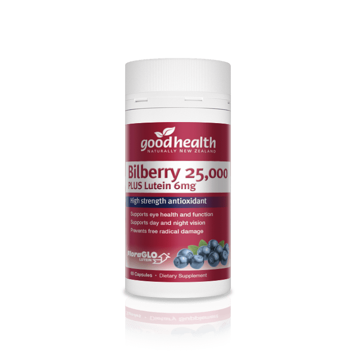 Bilberry 25,000mg PLUS Lutein 6mg