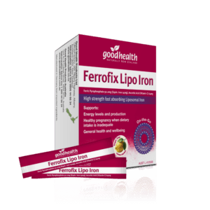 Good Health NZ - WYU10102 Ferrofix Lipo Iron 20s 2100x2100px with Sachet